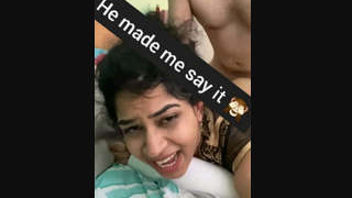 Indian beauty rides cock and gets slapped in exclusive video